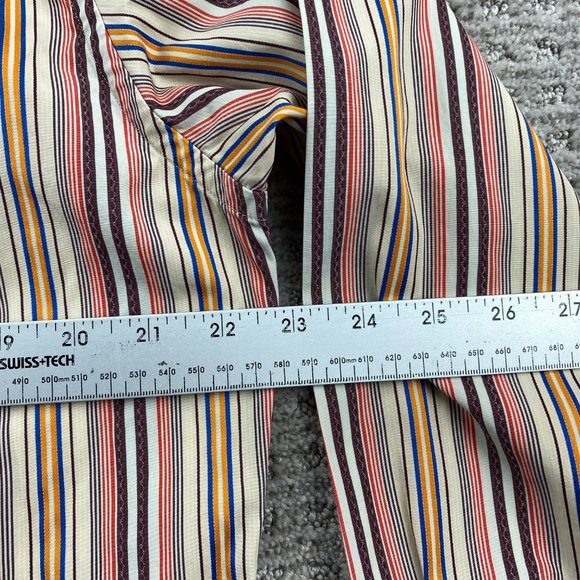 Robert Graham Shirt Men Medium M Multicolored Striped Button Up Long Sleeve - Picture 9 of 10